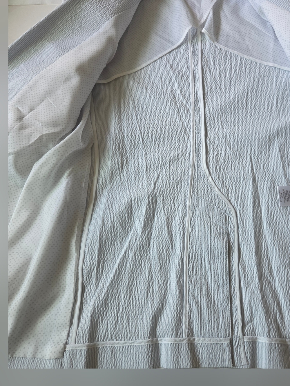 INC International Concepts Light Blue Seersucker Sport Coat - Picture 7 of 11